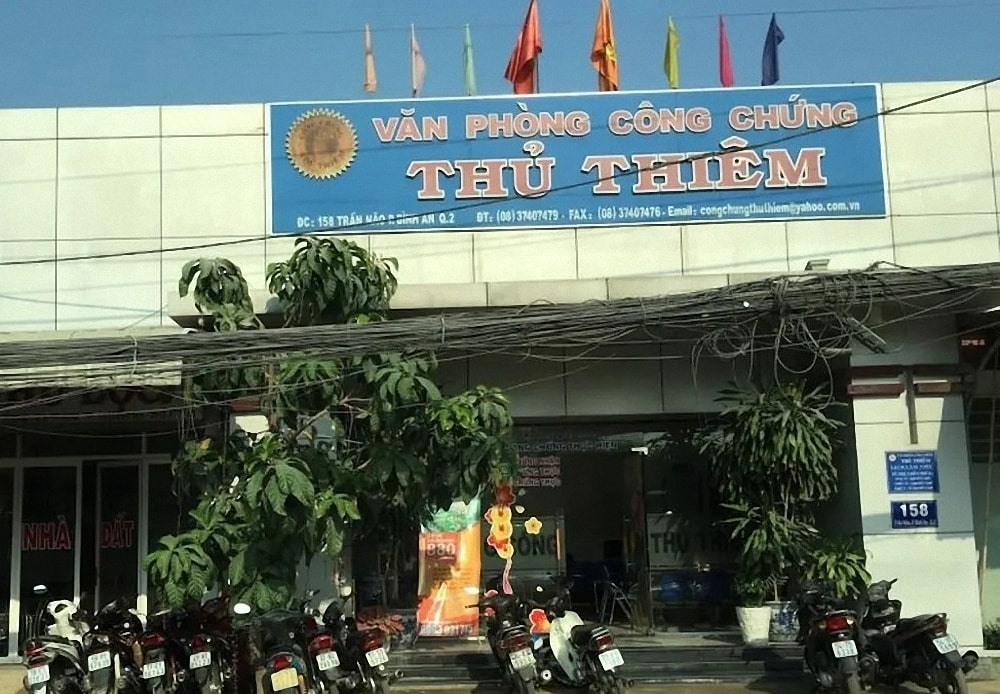 Văn phòng công chứng Thủ Thiêm ở đâu tại Thành phố Thủ Đức?