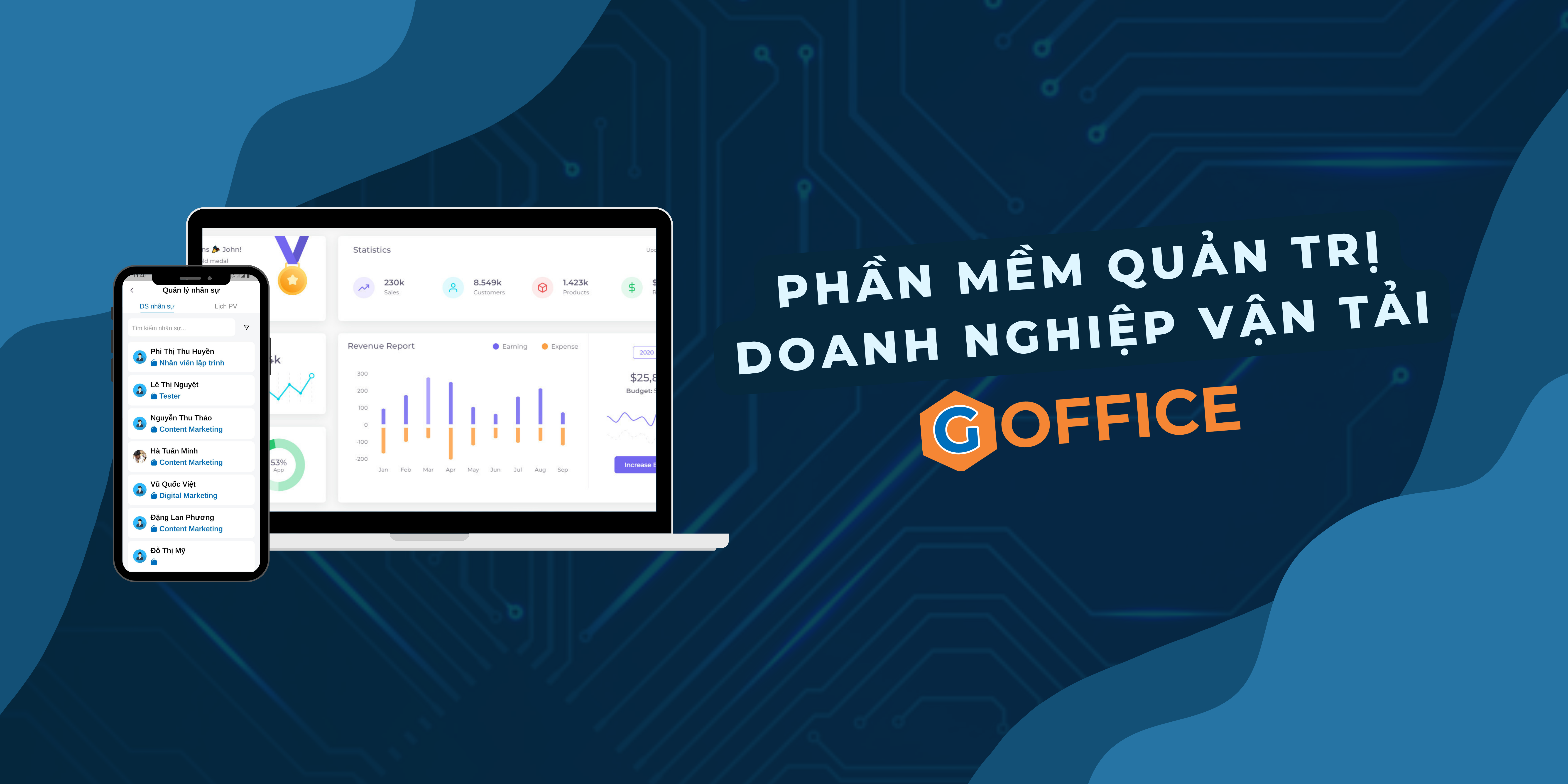 Phần mềm quản lý vận tải G-OFFICE