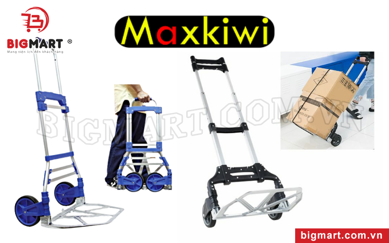 [Review] 2 Dòng Xe Đẩy Hàng 2 Bánh Gấp Gọn Maxkiwi Nổi Bật, Nên Mua