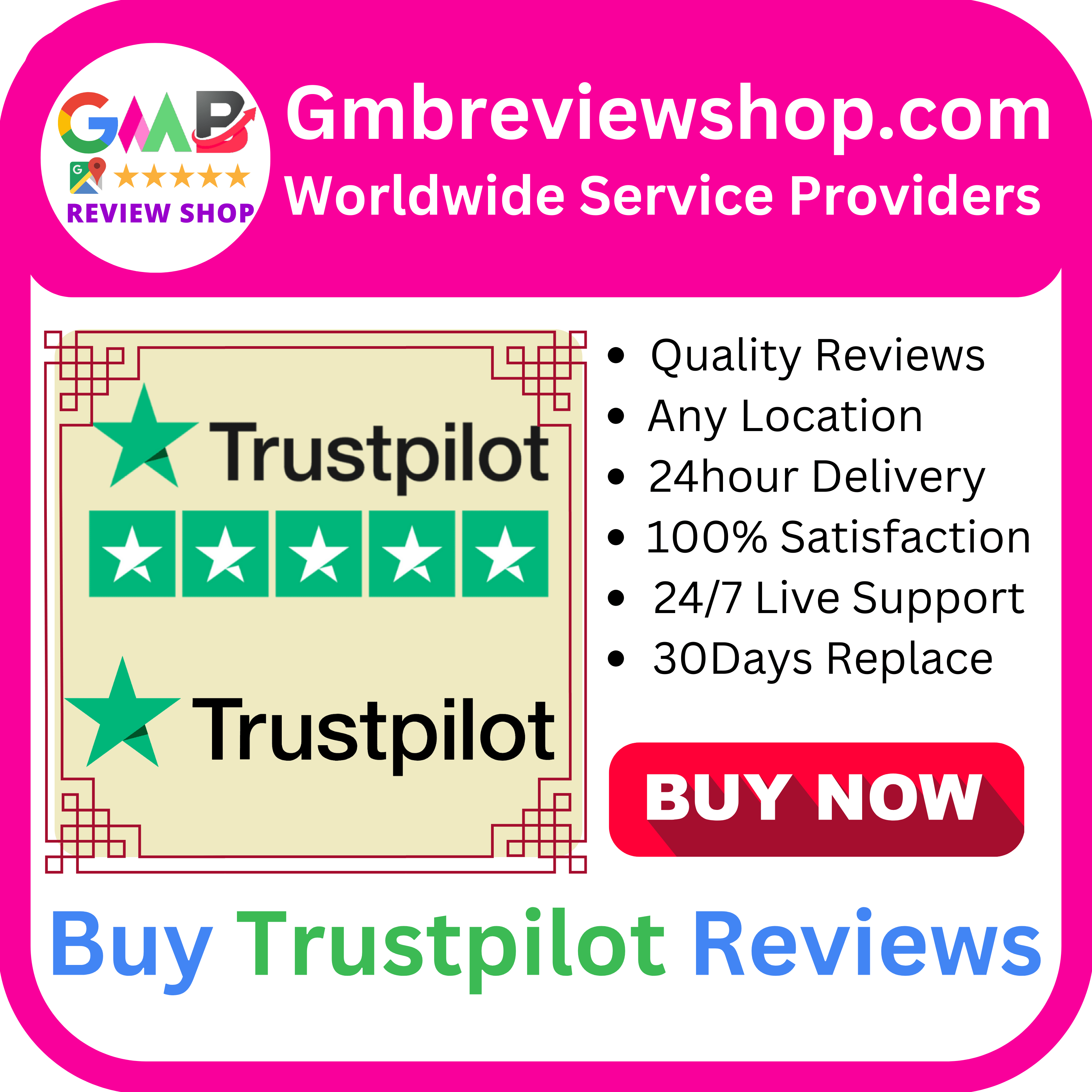 Buy Trustpilot Reviews | 100% Non-drop & Active Reviews