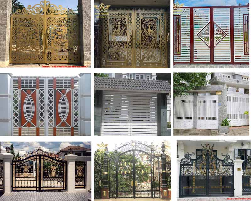 500+ Mẫu cổng sắt đẹp: 2, 4 cánh, nghệ thuật, cnc, hiện đại 2022