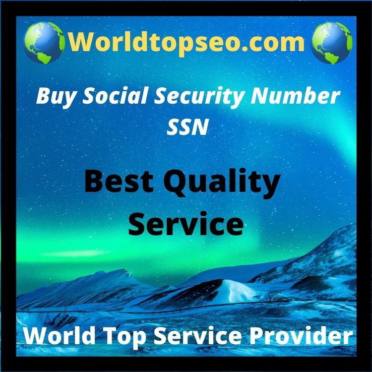 Buy Social Security Number SSN-100% Secure And Best Quality