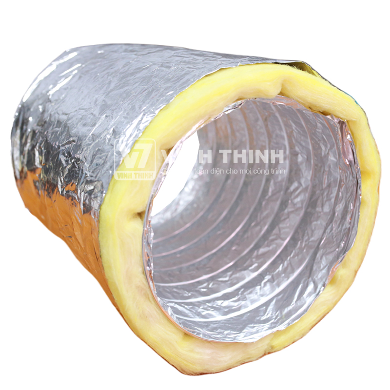 Ống gió mềm có cách nhiệt bông thủy tinh | cachnhietvinhthinh.com