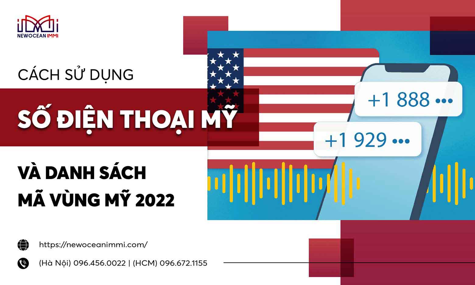 Cách sử dụng số điện thoại Mỹ & danh sách mã vùng Mỹ 2022