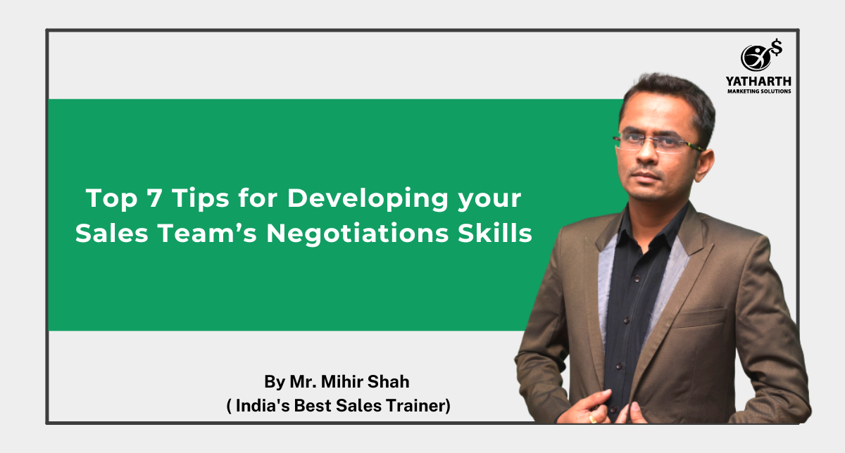 Tips for Developing your Sales Team’s Negotiations Skills