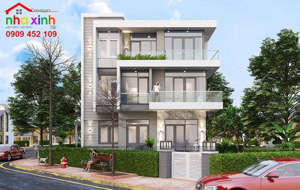 Mẫu Biệt Thự Hiện Đại Đẹp Với Thiết Kế Khuôn Viên Thoáng Đãng | Chị Phượng | BT-126