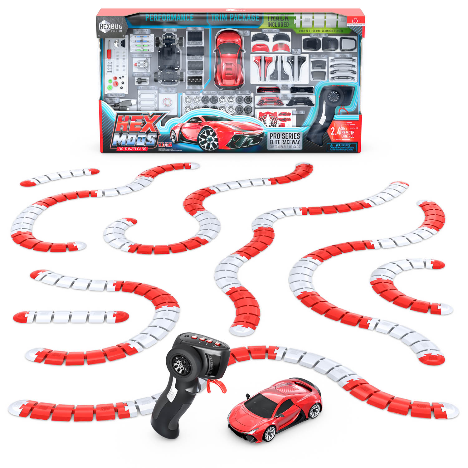 HEXBUG HEXMODS Pro Series Elite Raceway, Rechargeable RC Car 8+ | Curiouskidzz