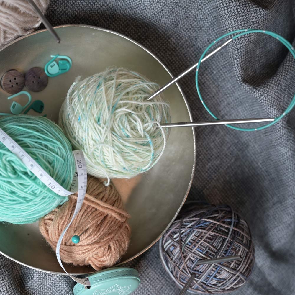 Fixed Circular Knitting Needles for Mindful Knitting