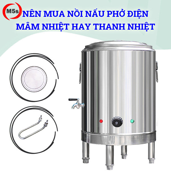 So sánh nồi nấu phở mâm nhiệt với thanh nhiệt từ A- Z