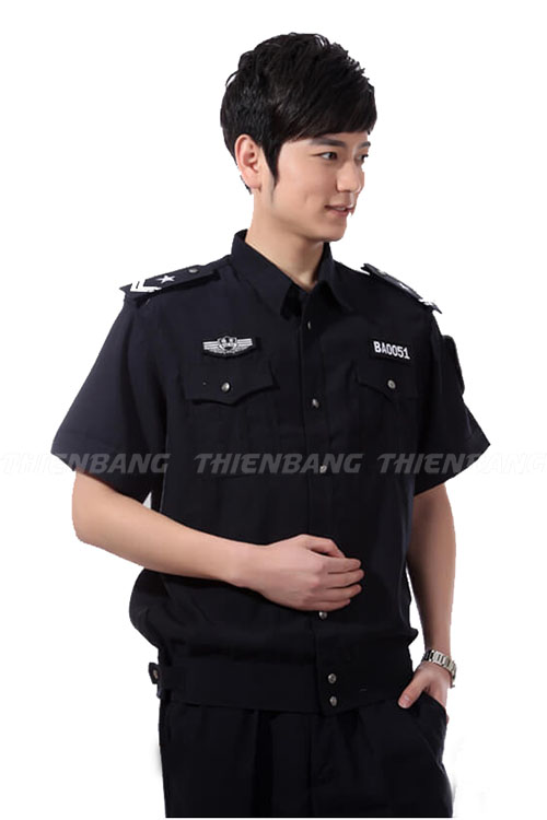 May đồng phục bảo vệ màu đen giá tốt tại Hà Nội