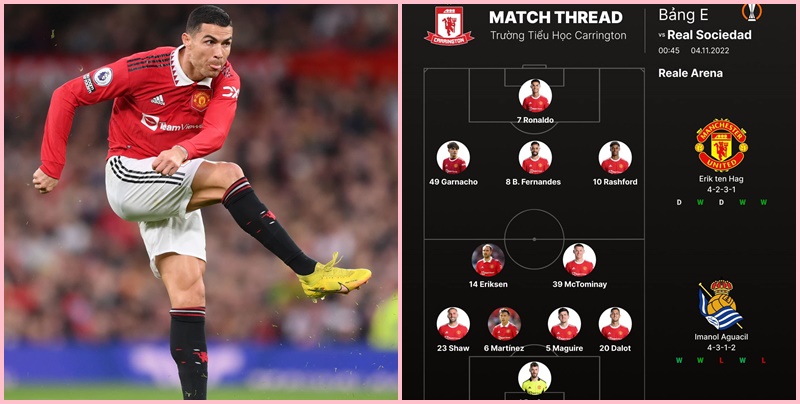 Man United: Thắng Sociedad thế nào khi đã mất 1 nửa đầu ra bàn thắng ?