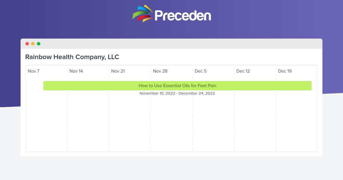 Rainbow Health Company, LLC Timeline | Preceden
