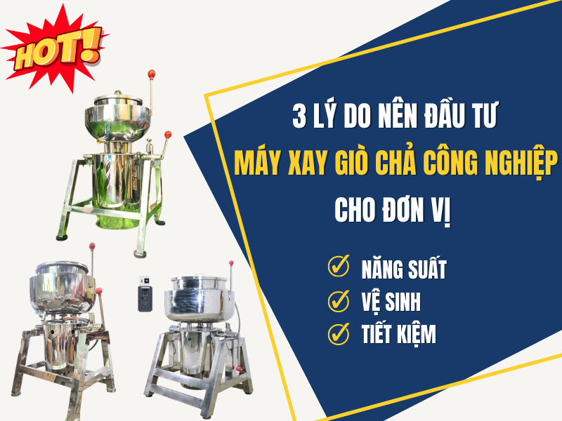 3 Lý Do Nên Đầu Tư Máy Xay Giò Chả Công Nghiệp Cho Đơn Vị