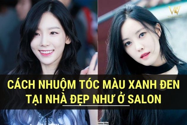 【Review】Cách nhuộm tóc màu xanh đen tại nhà đẹp như Salon #Với 2 bước