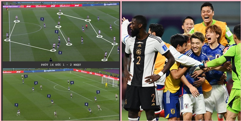 ĐT Nhật Bản và cái bẫy chiến thuật giăng màng nhện khiến người Đức "câm nín"