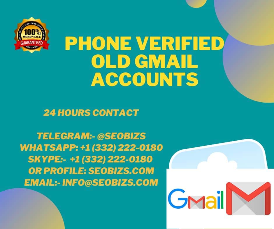 phone verified old Gmail accounts - SEOBIZS- Best Online Service Provider