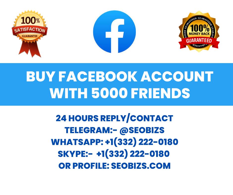 Buy Facebook Account with 5000 Friends - FB Account for sale