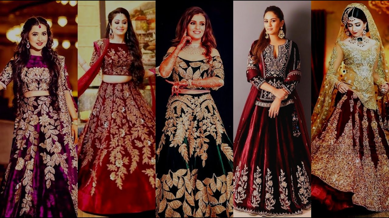 10 Gorgeous Velvet Lehenga Picks For The Modern Bride-To-Be | Readiprint Fashions Blog