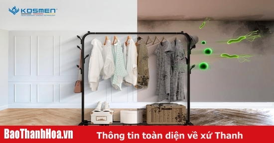 Máy hút ẩm Kosmen: Giải pháp sấy quần áo tối ưu vào mùa nồm