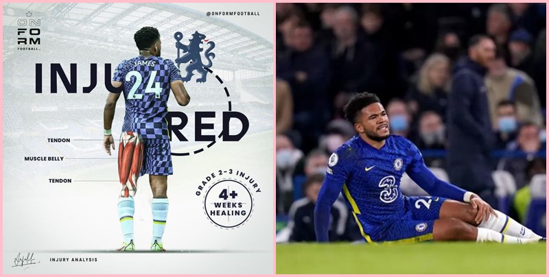 Chelsea toang: Reece James bị rách gân, nguy cơ nghỉ đến hết mùa giải