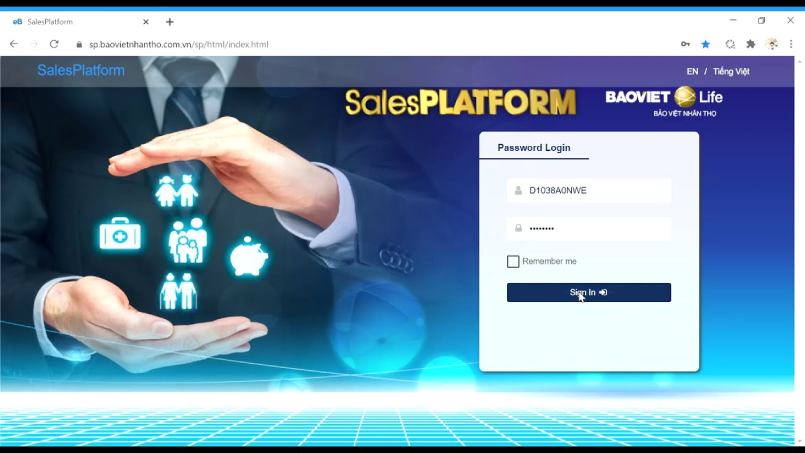 Salesplatform Bảo Việt là gì? Cách minh họa Sp.baovietnhantho