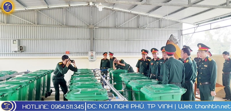 Dự án xử lý rác thải sinh hoạt tại các đơn vị trực thuộc Quân Khu 4
