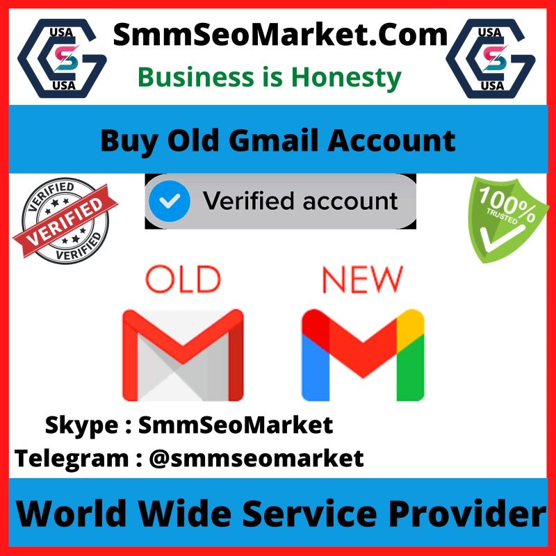 Buy Old Gmail Account - 100% USA,UK,CA Aged Gmail