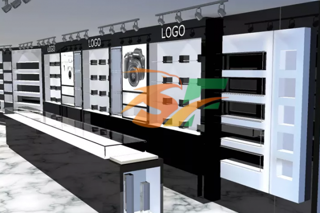 Tủ kệ trưng bày camera