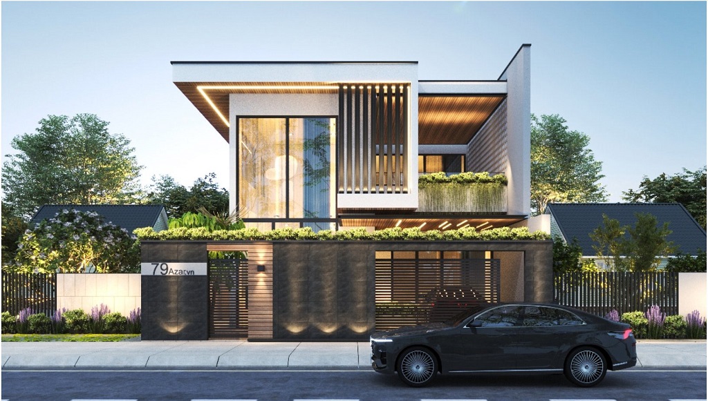 “Mê Mệt” Với Vẻ Đẹp Biệt Thự Hiện Đại 2 Tầng  Sang Trọng Tinh Tế