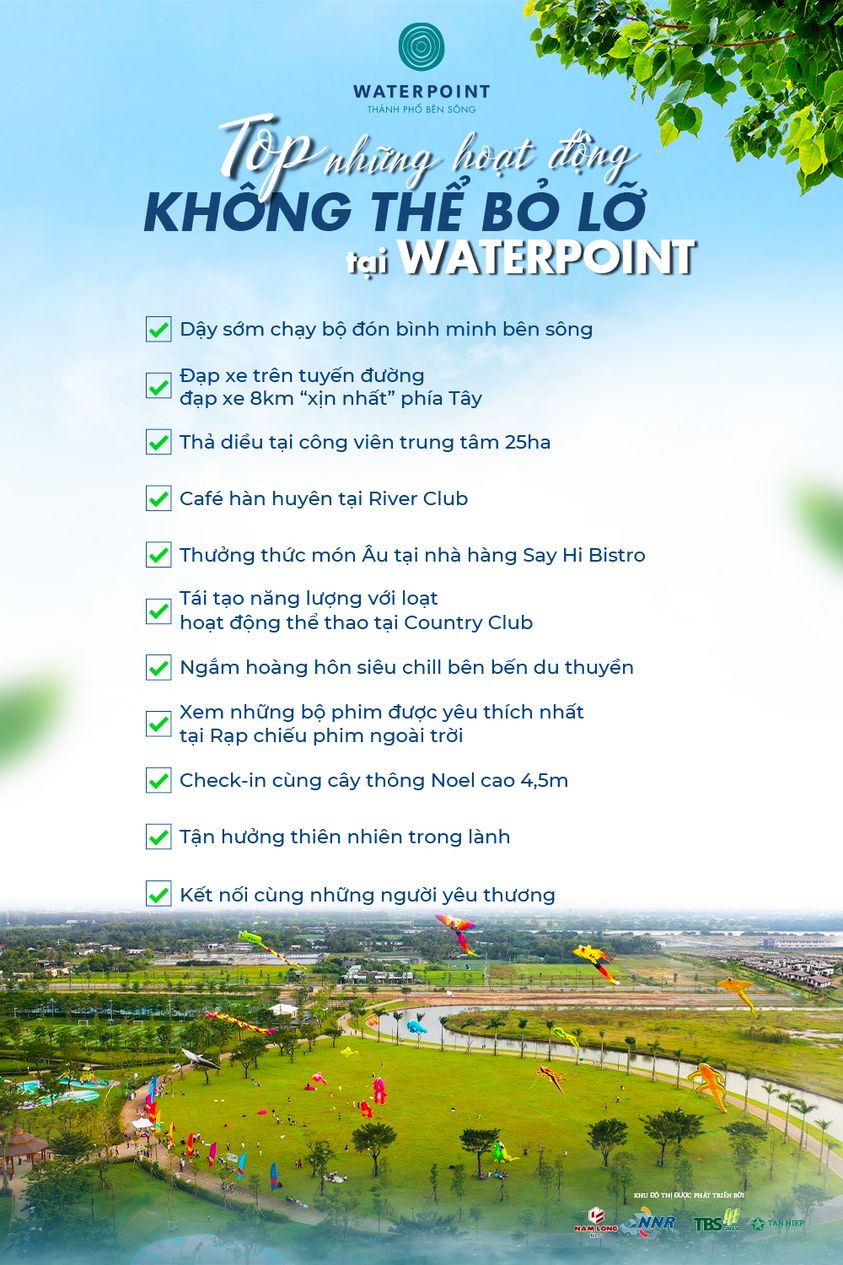 Những hoạt động không thể bỏ lỡ tại Waterpoint