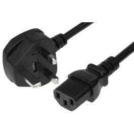 Buy 6ft UK 3-pin plug to IEC C13 10A Power Cord Online | SF Cable