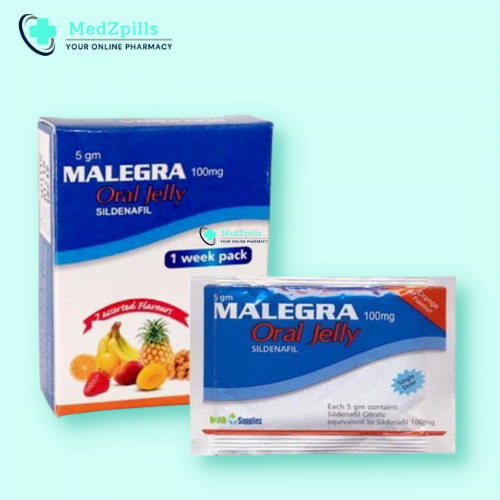 Malegra Oral Jelly (Sildenafil Citrate) 100 mg - Medzpills