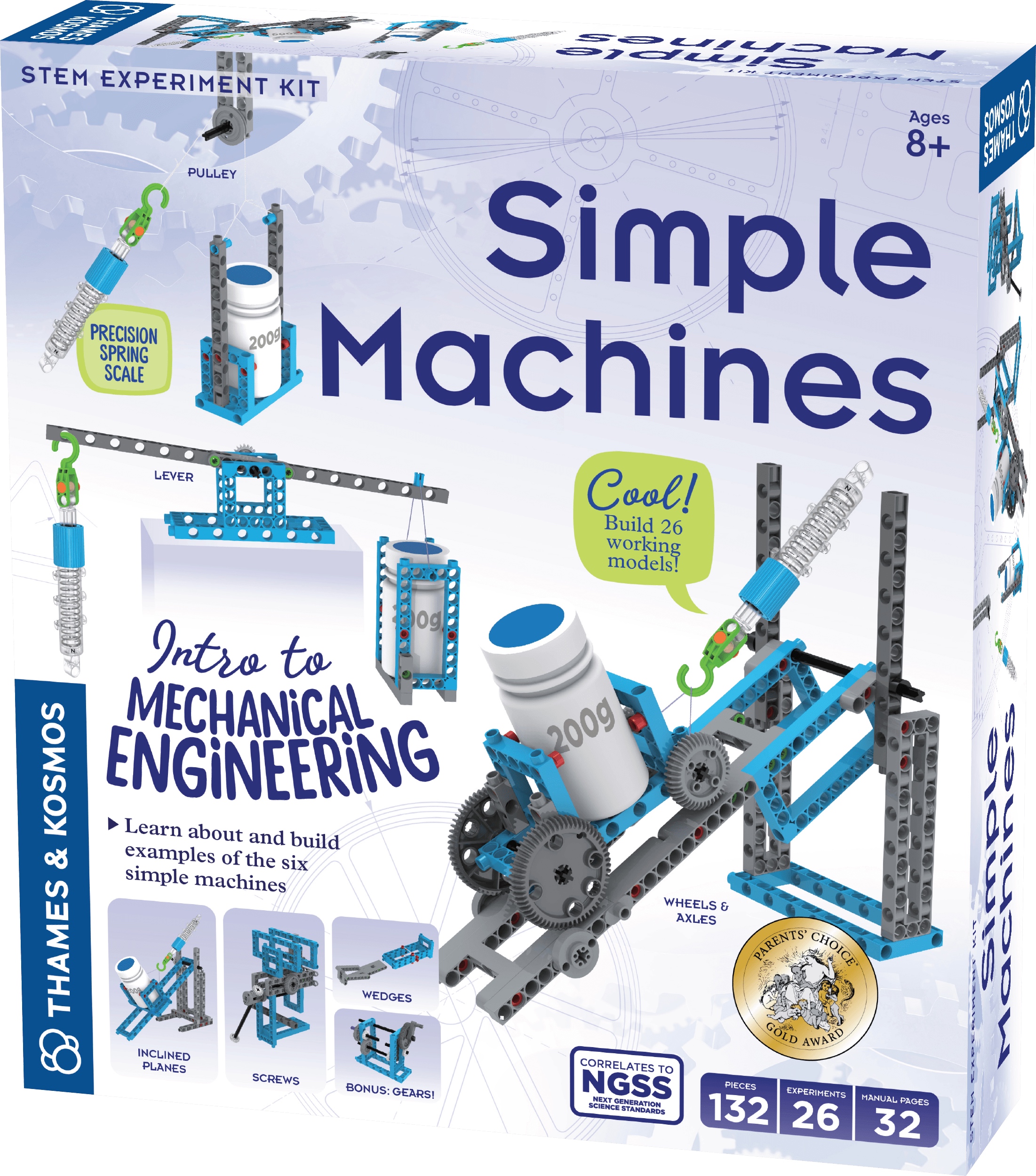 Simple Machines Science Experiment & Model Building Kit - 26 Models | Curiouskidzz