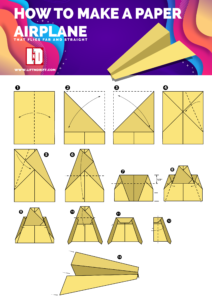 Paper Airplane Template | Paper Craft Free Templates & Printables | LND