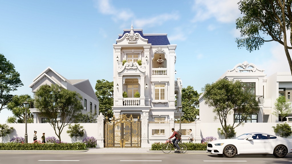 Đẳng Cấp Của Gia Chủ Được Thể Hiện Qua Mẫu Biệt Thự Cổ Điển Mặt Phố