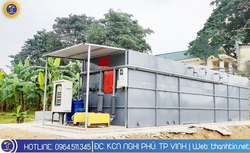 Hệ thống xử lý nước thải sinh hoạt công suất 50m3 cho tiểu đoàn 1 (QK4)