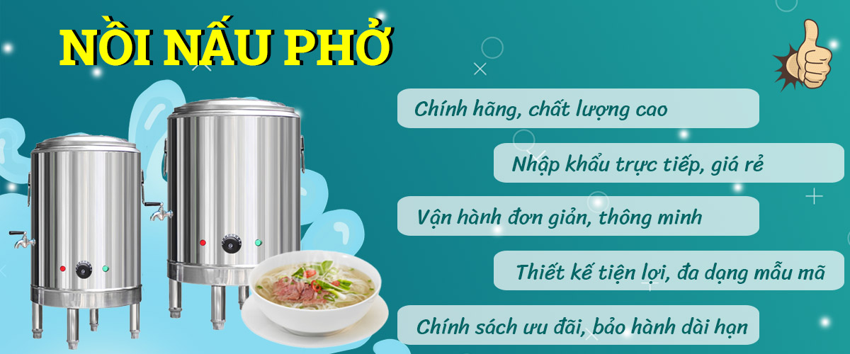 Bảng giá nồi nấu phở bằng điện Inox 304, mới nhất 2022