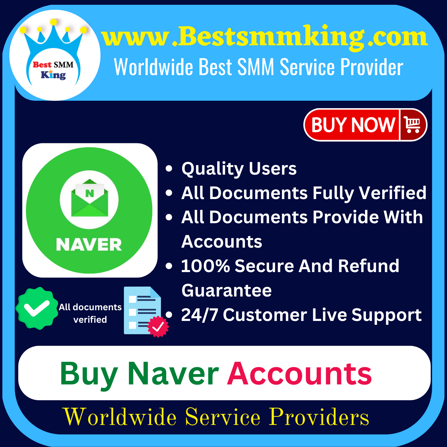 Buy Naver Accounts|100% Safe Korean ID Number Verified
