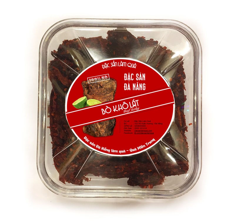 Khô bò miếng Đà Nẵng hộp 500g | Đặt hàng ngay - LanGift