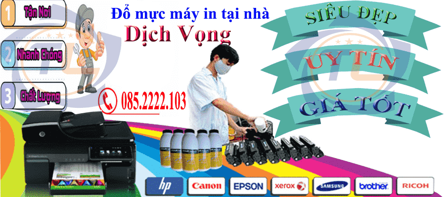 Sửa máy in từ 50K - Đổ mực máy in tại dịch vọng giá rẻ bản in đẹp