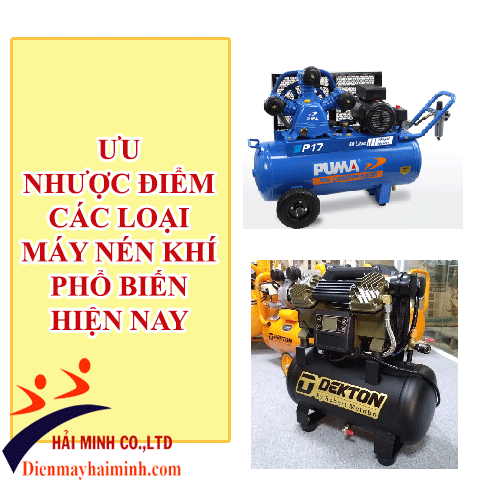 Ưu nhược điểm các loại máy nén khí giá rẻ phổ biến hiện...