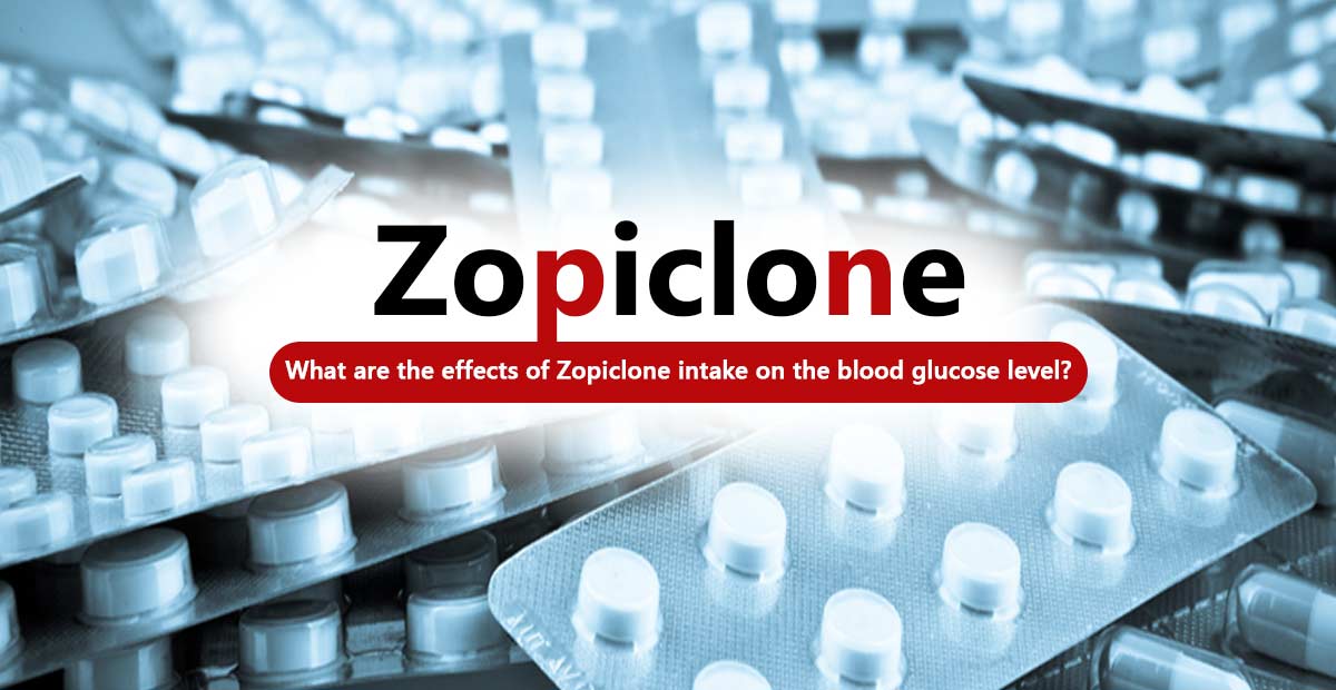 What are the effects of Zopiclone intake on the blood glucose level?
