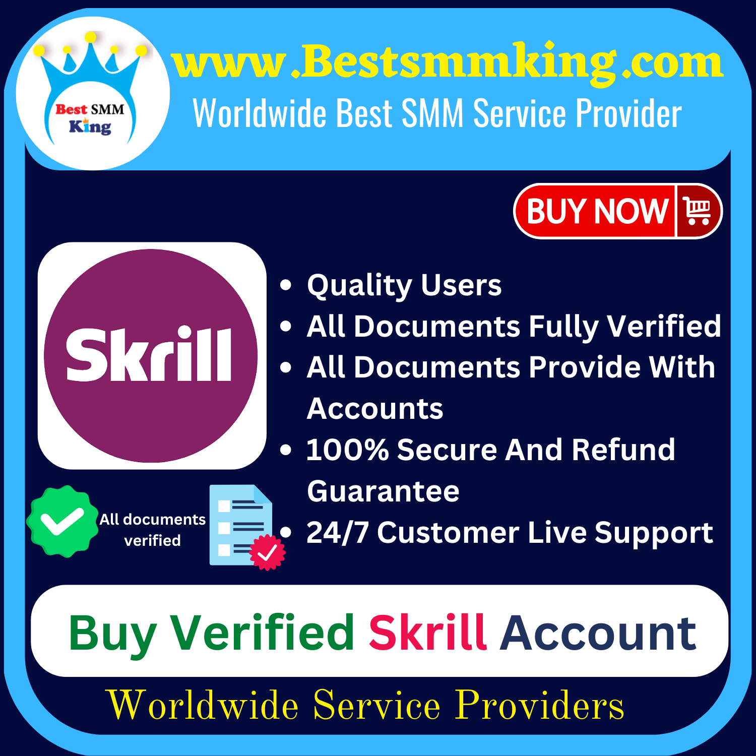 Buy Verified Skrill Account|100% Safe All Document Verified