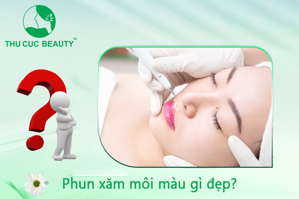 Phun xăm môi màu gì đẹp - Thu Cúc Sài Gòn