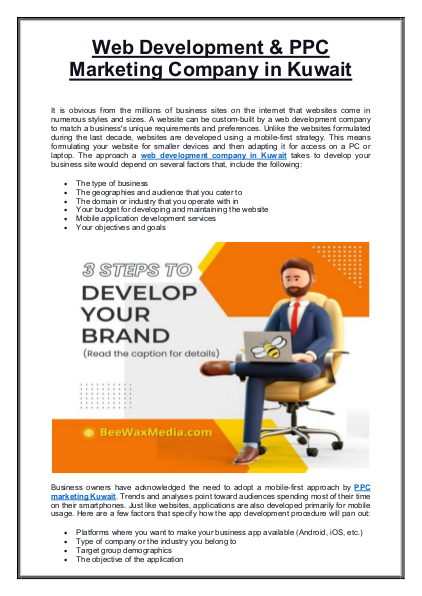 Web Development & PPC Marketing Company in Kuwait | edocr