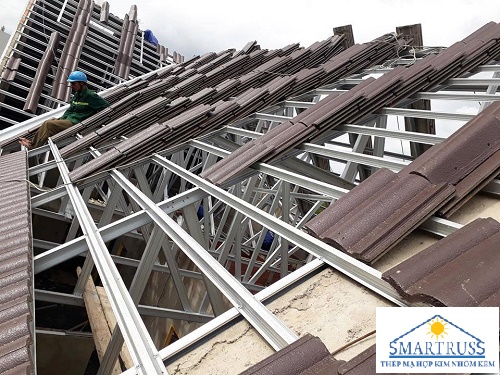 Hệ vì kèo mái ngói - Đơn vị thiết kế khung kèo thép giá rẻ