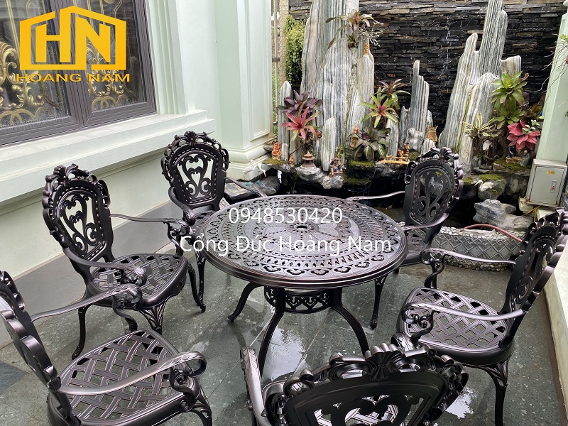 20 mẫu bàn ghế nhôm đúc ngoài trời sân vườn - Nhôm đúc Hoàng Nam