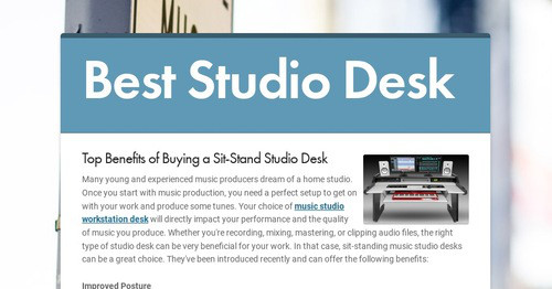 Best Studio Desk | Smore Newsletters