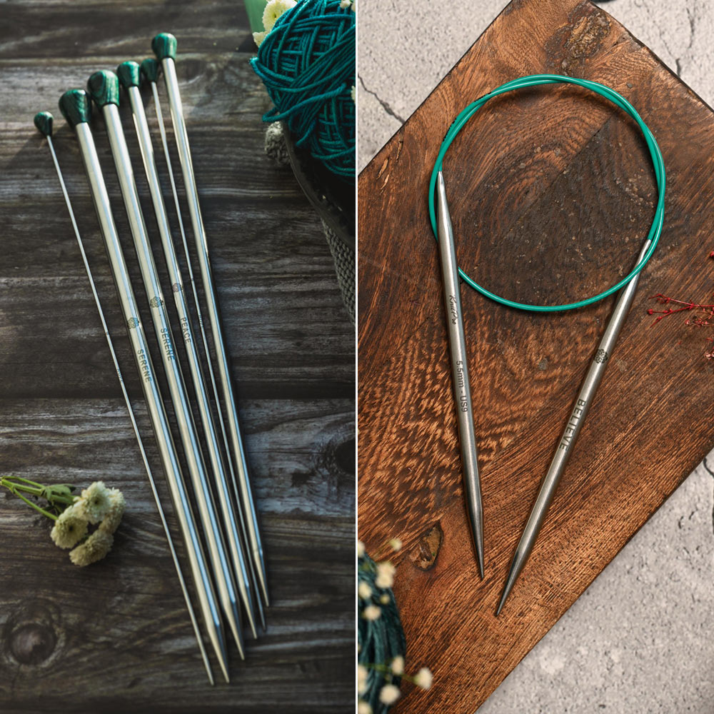 Straight vs. Circular Knitting Needles - Everything You Need to Know
