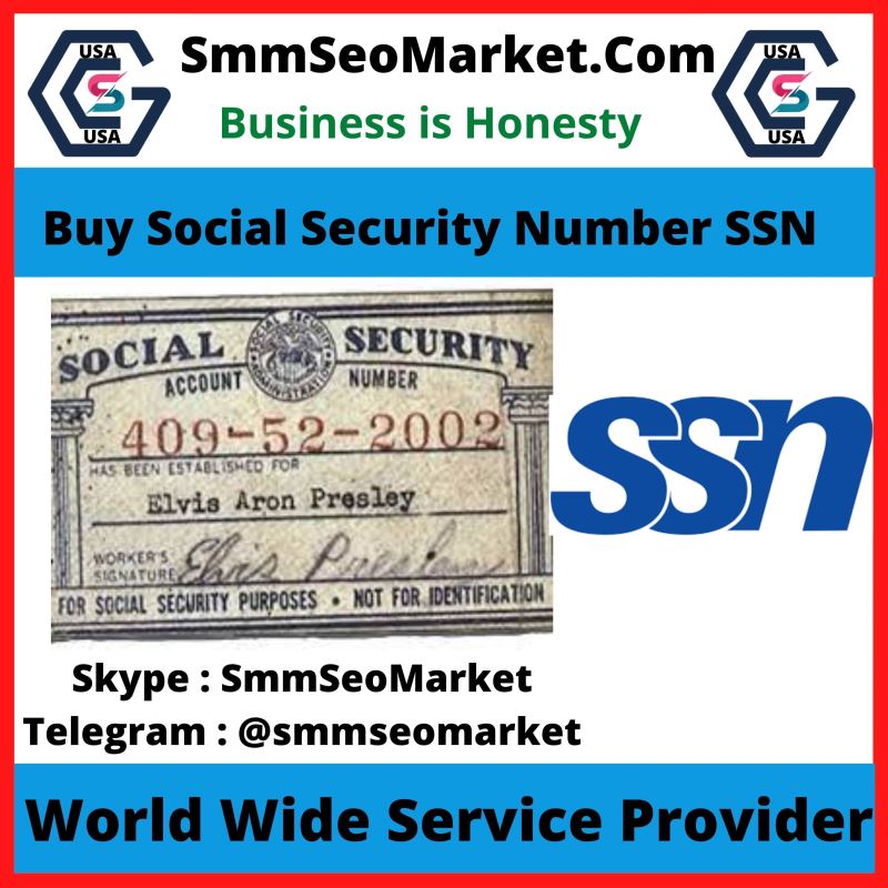 Buy Social Security Number SSN - 100% USA SSN Number